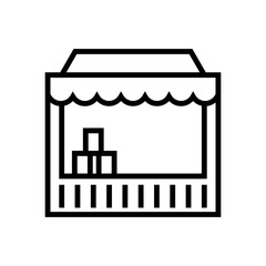 Market Stall icon design