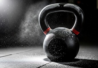 Kettlebell training session showcasing strength conditioning and muscular endurance