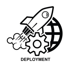 Development icon isolated on background vector illustration.