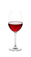 Ein Weinglas mit tiefrotem Rotwein, transparenter Hintergrund, PNG
