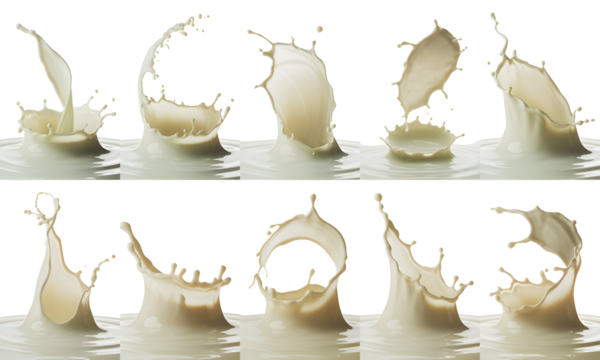 Milk Splashes Dynamic Liquid Art in Motion