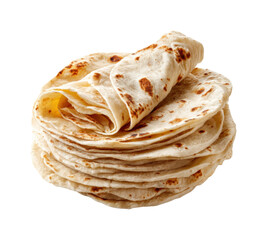 Delicious homemade flatbreads kitchen food cozy atmosphere top view isolated on transparent background, png