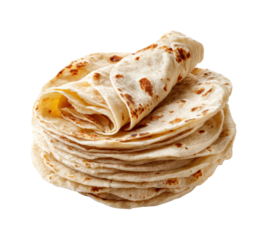 Delicious homemade flatbreads kitchen food cozy atmosphere top view isolated on transparent background, png