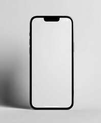 Smartphone Mockup on White Background, Ideal for App and Website UI/UX Presentation