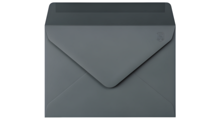 Clean modern envelope design with sleek shape