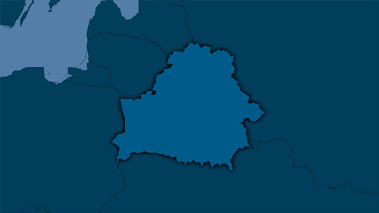 Obraz premium Belarus, solid - dark glow