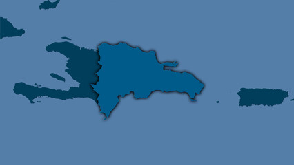 Dominican Republic, solid - dark glow