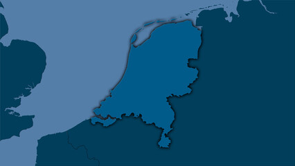 Netherlands, solid - dark glow