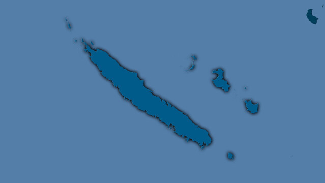 New Caledonia, solid - dark glow