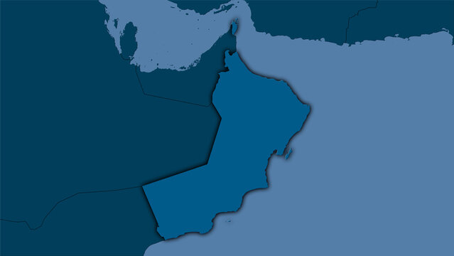 Oman, solid - dark glow