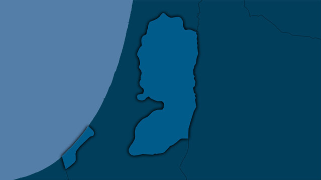 Palestina, solid - dark glow