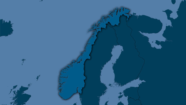 Norway, solid - dark glow