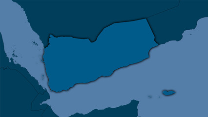 Yemen, solid - dark glow
