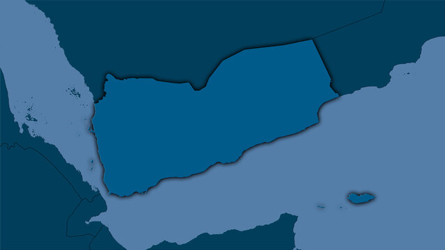 Yemen, solid - dark glow