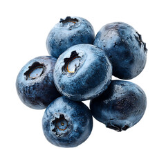Obraz premium Fresh juicy blueberries cluster closeup 