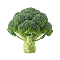 Broccoli isolated in white background, no shadow, green cauliflower isolated with clipping path, vegan, vegetables, cooking, ingredient, organic, healthy food