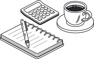 Modern Office Icons Collection. Flat Corporate Business Icons Set. Professional Office Tools Icons Pack. Corporate Symbols and Office Elements. Business Office Essentials Icon Design Minimalist