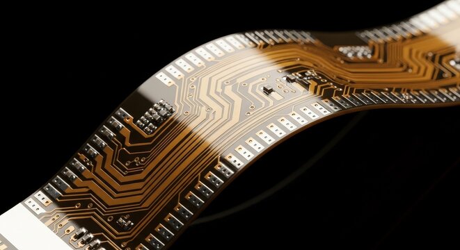 Flexible Printed Circuit Board PCB with Curved Design