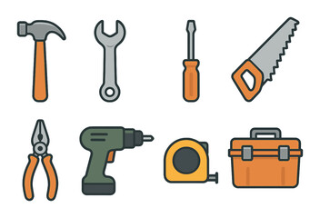 Festive icons: fireworks, lantern, music note, streamers, party hat, confetti, drum, dancing figure