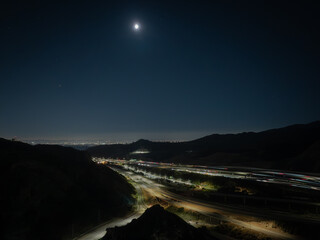 5 freeway dusk night