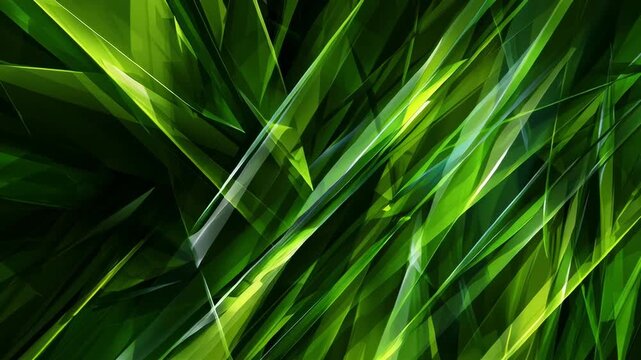 Green abstract sharp background
