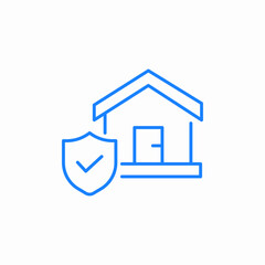 home security verified icon sign vector