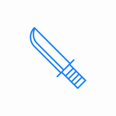 knife weapon icon sign vector