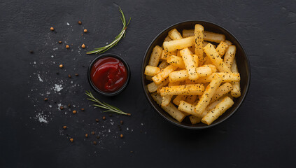 French fries with shoce