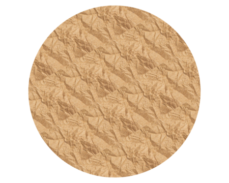 Realistic Brown Paper with Crumpled a Round Shapes Textures. Ideal for Creative Projects.