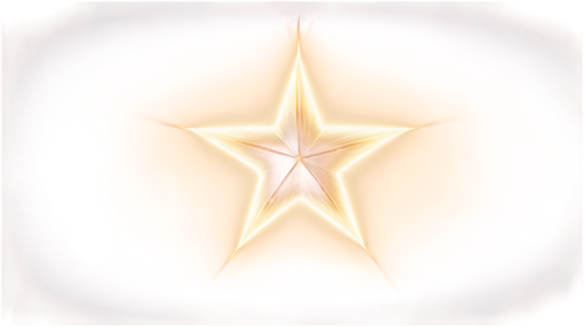 Bright yellow starburst with lens flare effect on black background