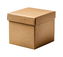 Unboxing a cardboard box home workspace product isolated on transparent background, png