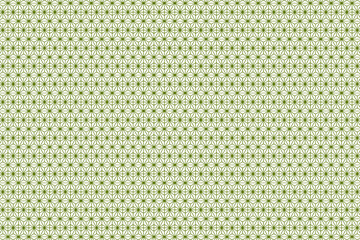Abstract green on transparent background for wallpaper, fabric, paper, decoration, textile, etc. Japanese ornament oriental seamless pattern wallpaper. Green