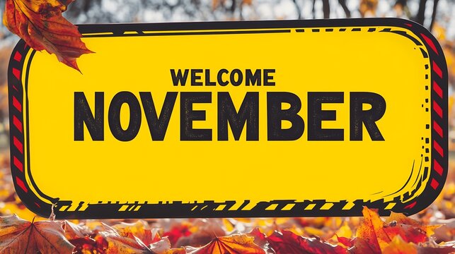 Autumnal welcome message