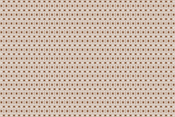 Japanese ornament oriental seamless pattern wallpaper. Abstract brown vintage Asian traditional asanoha texture seamless pattern on transparent background for wallpaper, fabric, textile, print, etc.