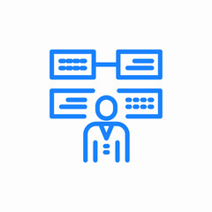 Fototapeta premium flow chart icon sign vector