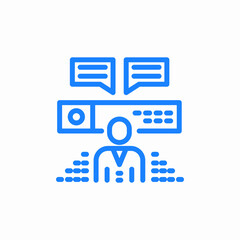 presentation pointer icon sign vector