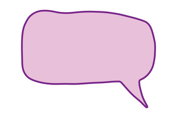 Hand drawn speech bubble Blank empty message box Textbox frame for banners, price tags, stickers, design