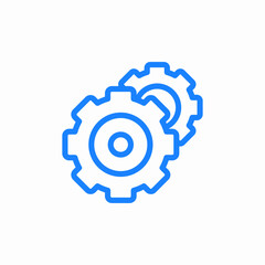 system process settings icon sign vector