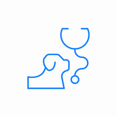 vet checkup healthcare icon sign vector