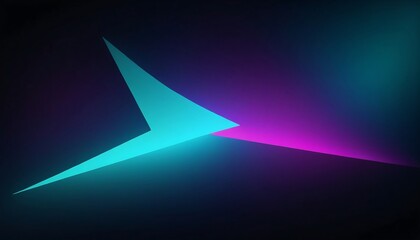 Abstract background with glowing arrow shape in blue and purple colors