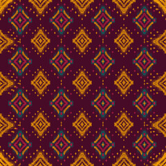 Gold and DarkBrow Diamond Pattern 