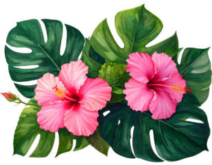 red and green flower