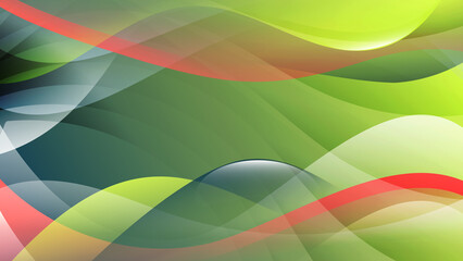 Beautiful composition of overlapping smooth translucent shapes, wavy stripes. template for your projects.