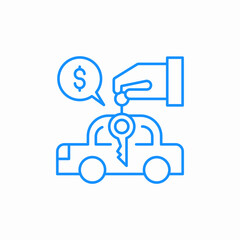 car purchase icon sign vector
