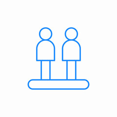 people line icon sign vector