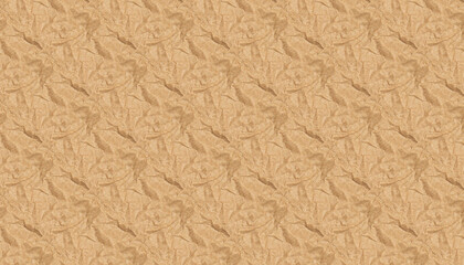 Realistic Seamless Pattern of Crumpled Brown Paper Textured. Ideal for Creative Projects.