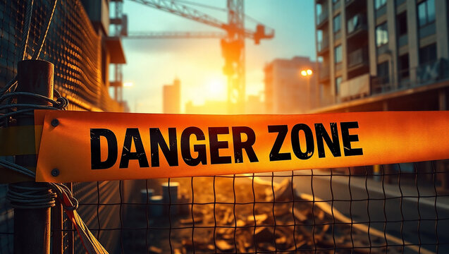 Naklejki Bold Danger Zone Graphic