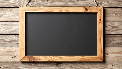 Wooden Framed Chalkboard Hanging on Wall