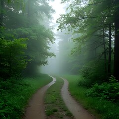 Obraz premium forest road