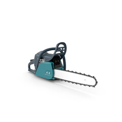 Fototapeta premium Professional chainsaw cutting wood